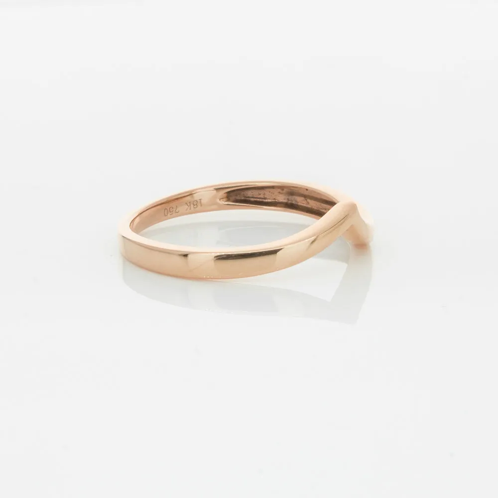 18ct Rose Gold Fitted Solstice Band