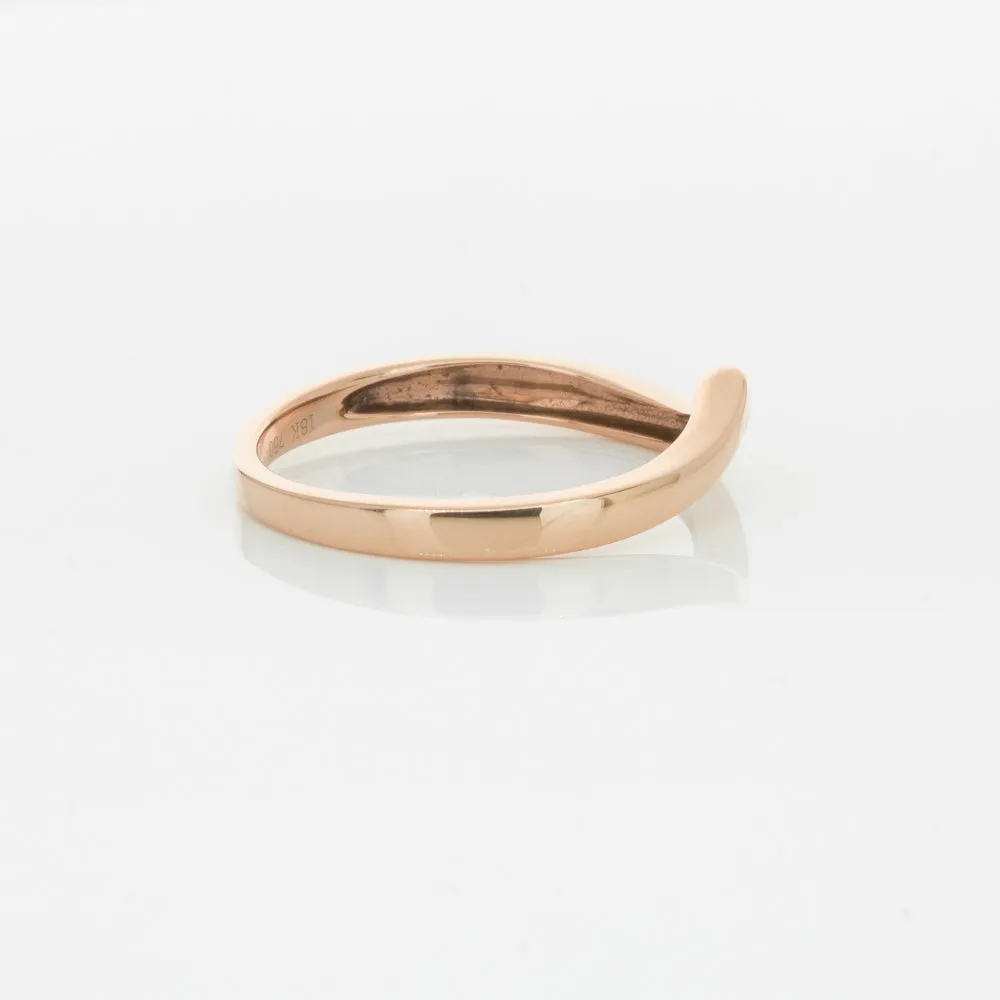 18ct Rose Gold Fitted Solstice Band