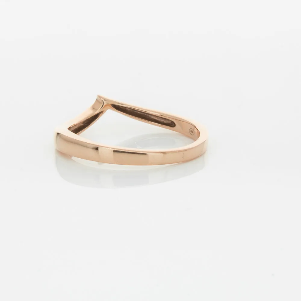 18ct Rose Gold Fitted Solstice Band