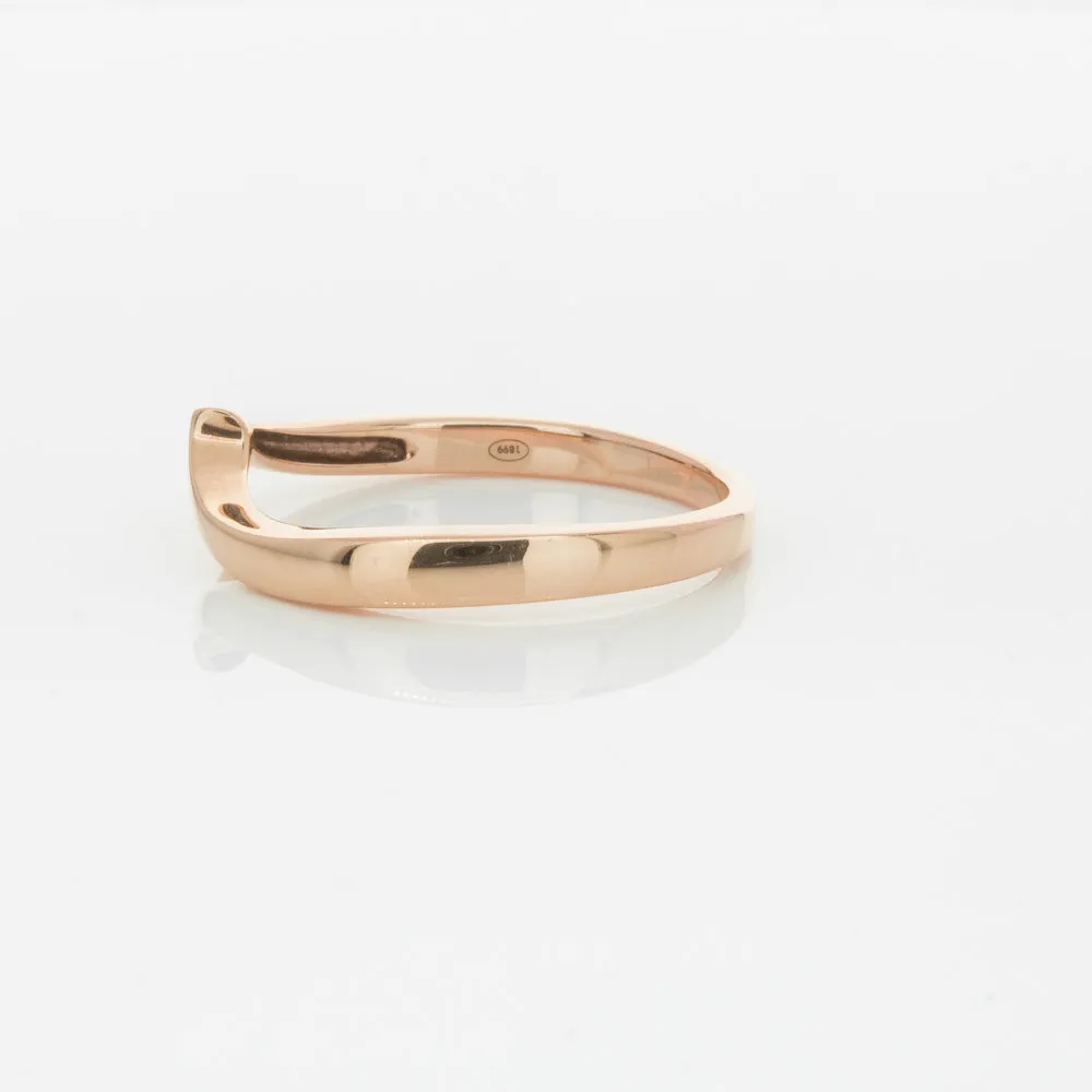 18ct Rose Gold Fitted Solstice Band