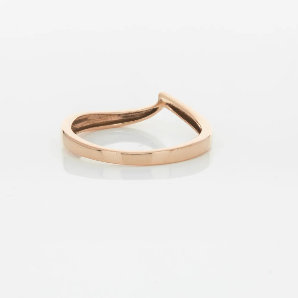 18ct Rose Gold Fitted Solstice Band