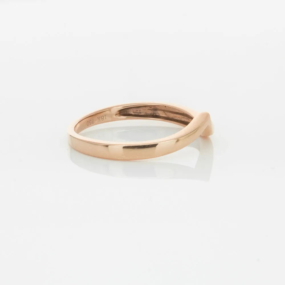 18ct Rose Gold Fitted Solstice Band