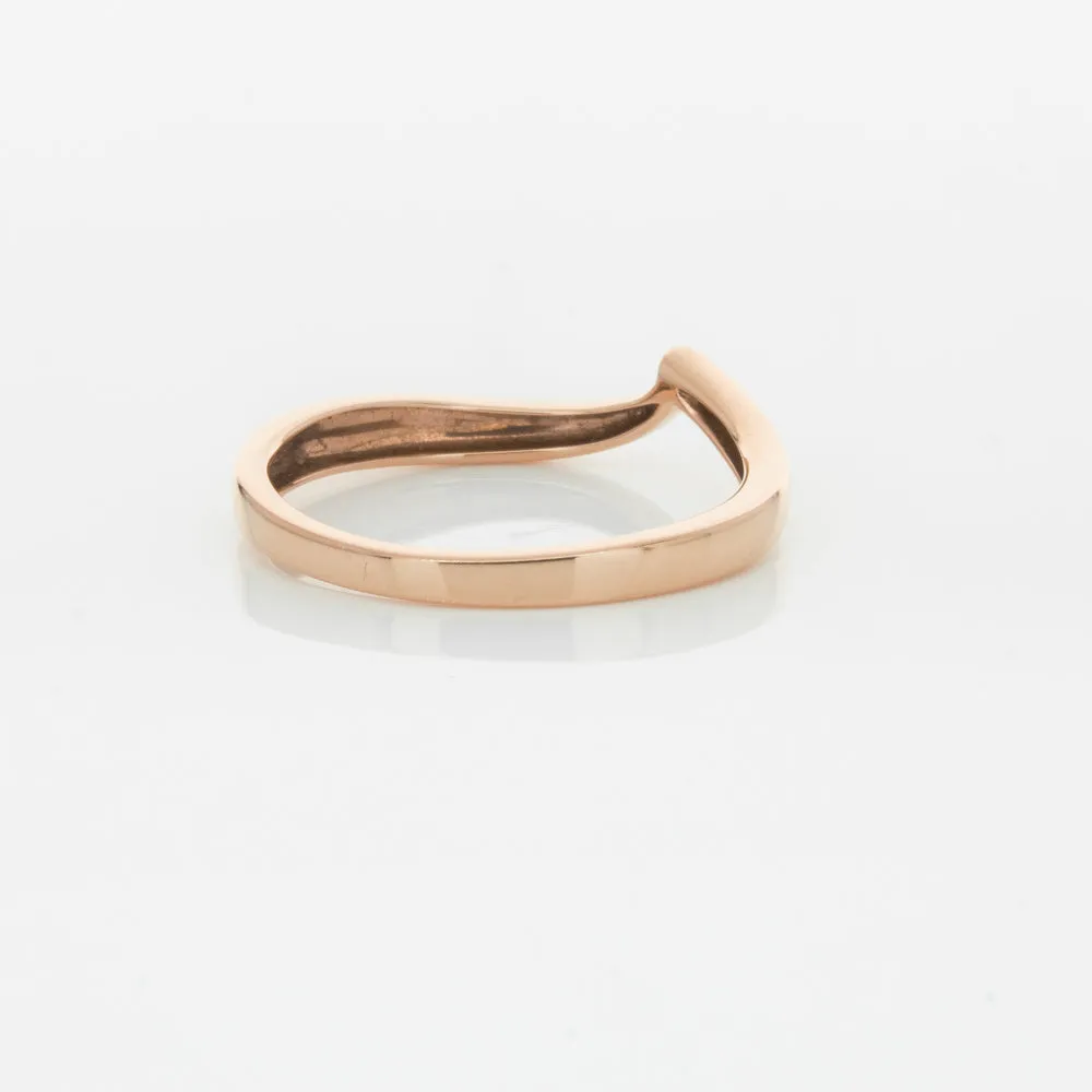 18ct Rose Gold Fitted Solstice Band