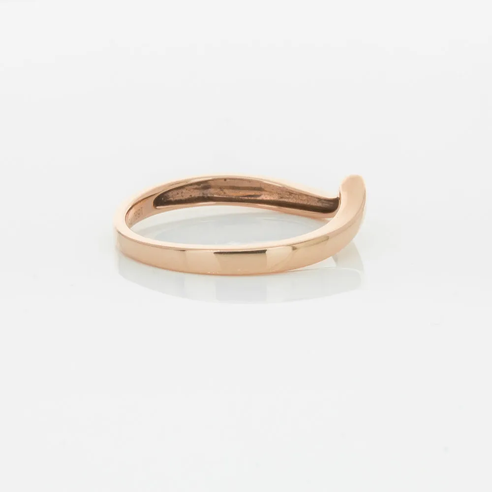 18ct Rose Gold Fitted Solstice Band