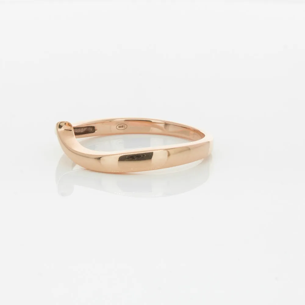 18ct Rose Gold Fitted Solstice Band