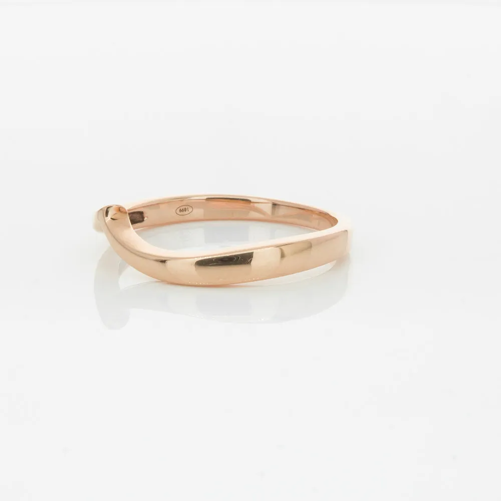 18ct Rose Gold Fitted Solstice Band