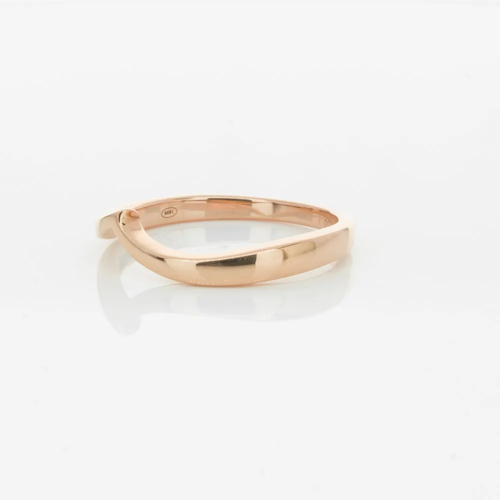18ct Rose Gold Fitted Solstice Band