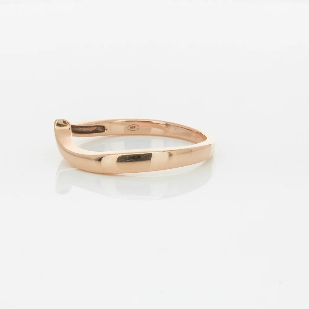 18ct Rose Gold Fitted Solstice Band