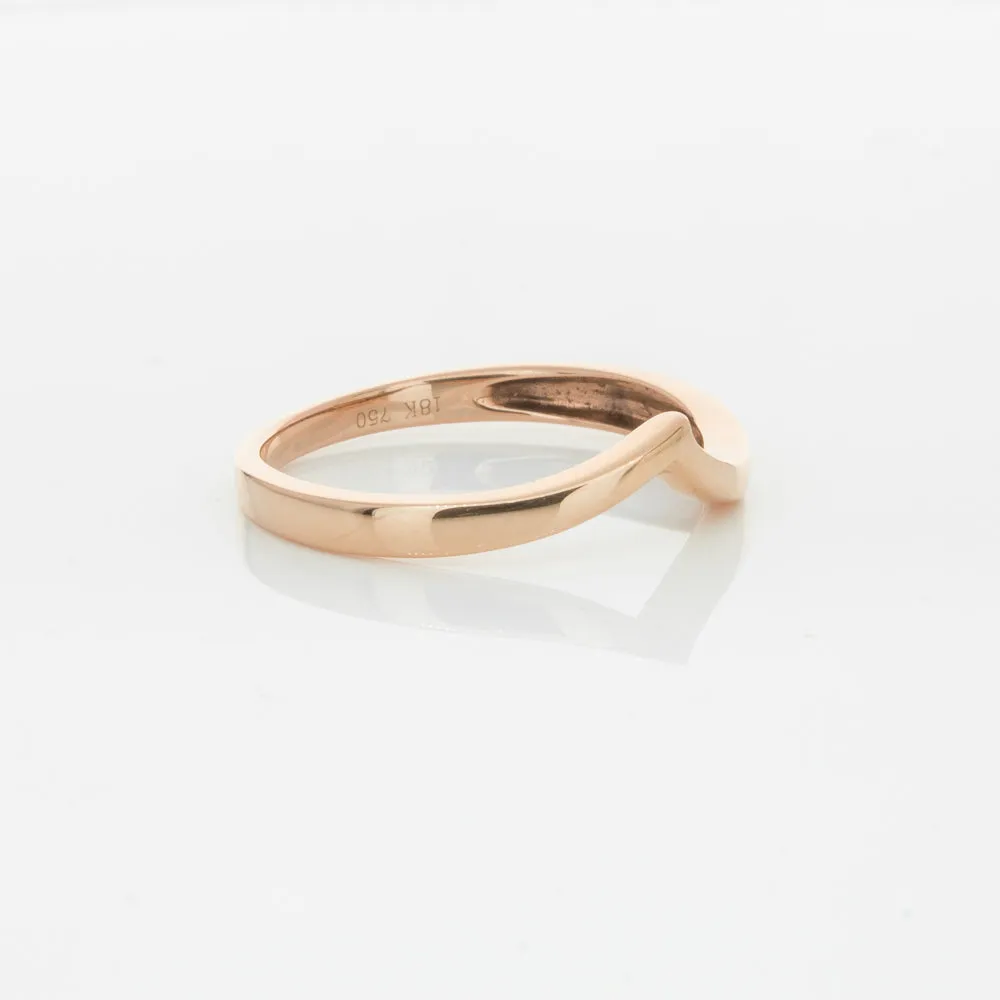18ct Rose Gold Fitted Solstice Band