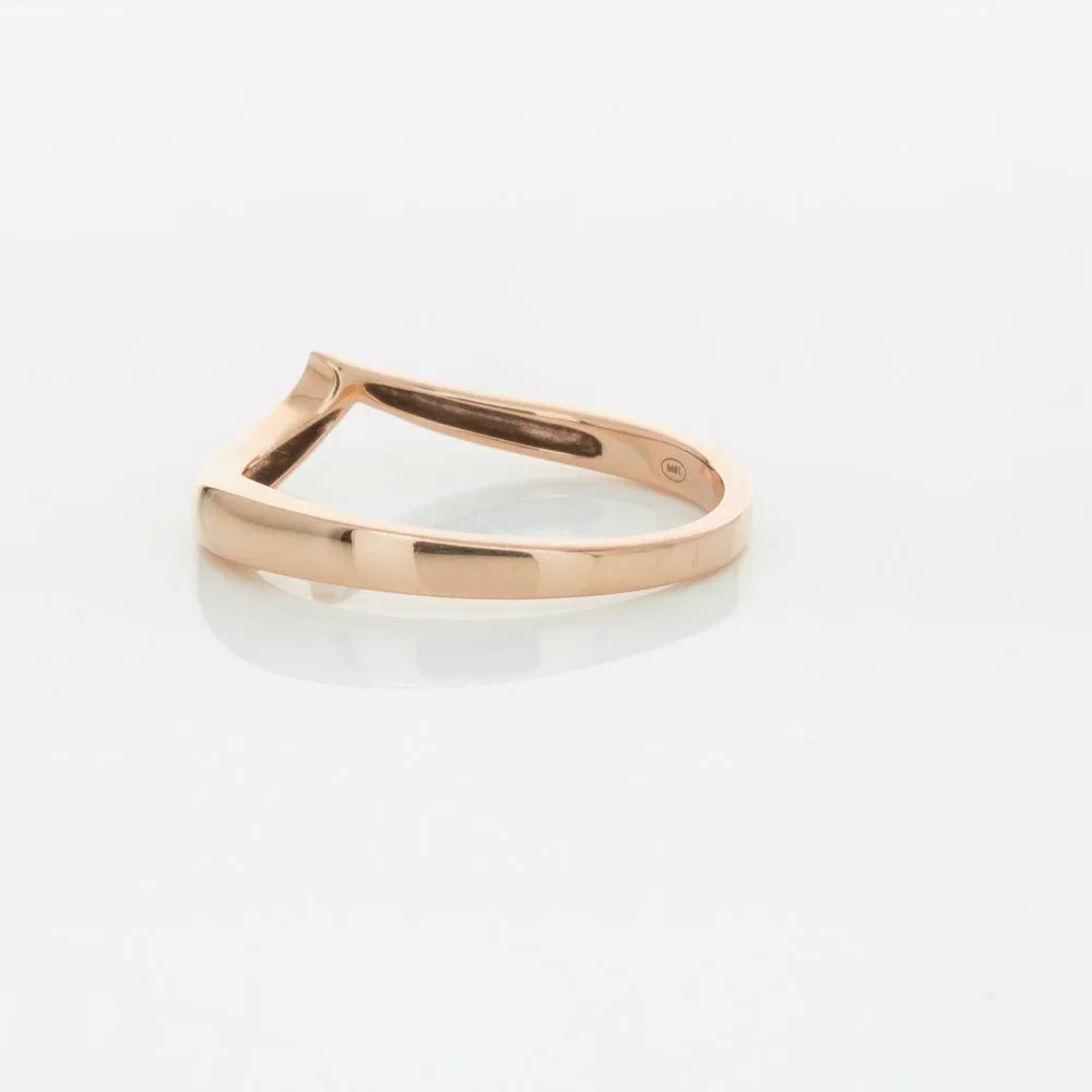 18ct Rose Gold Fitted Solstice Band