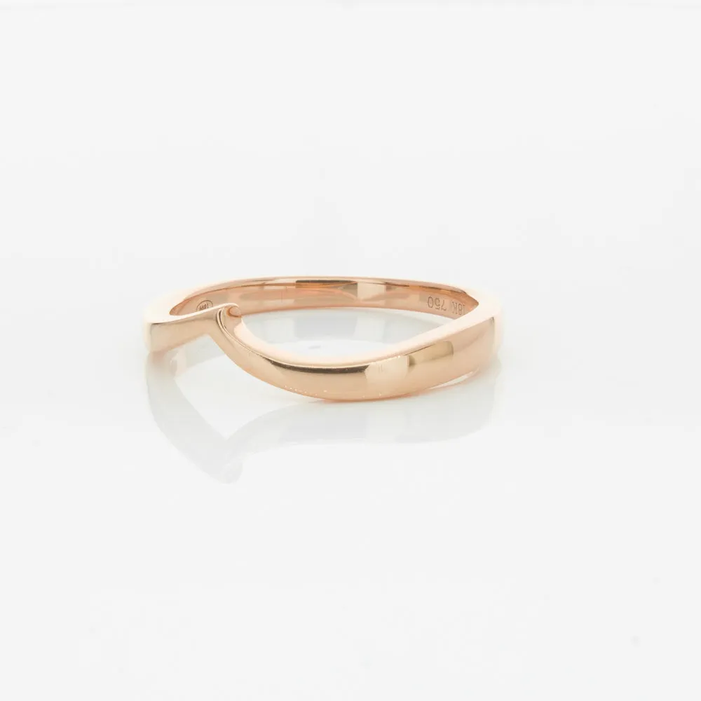 18ct Rose Gold Fitted Solstice Band