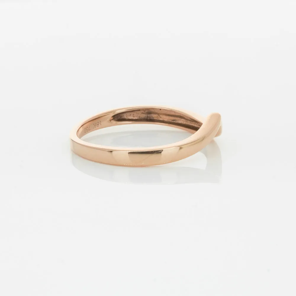 18ct Rose Gold Fitted Solstice Band