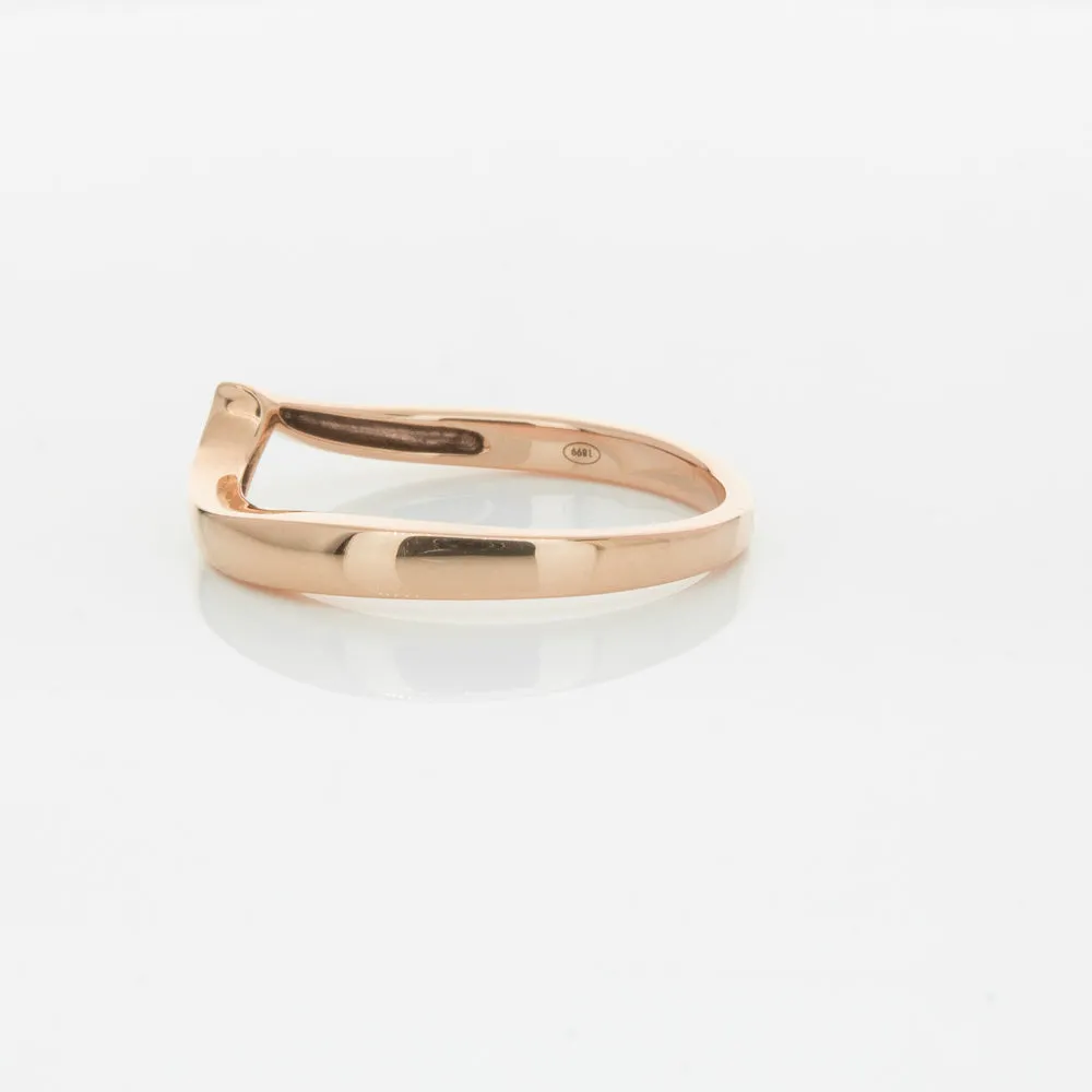 18ct Rose Gold Fitted Solstice Band