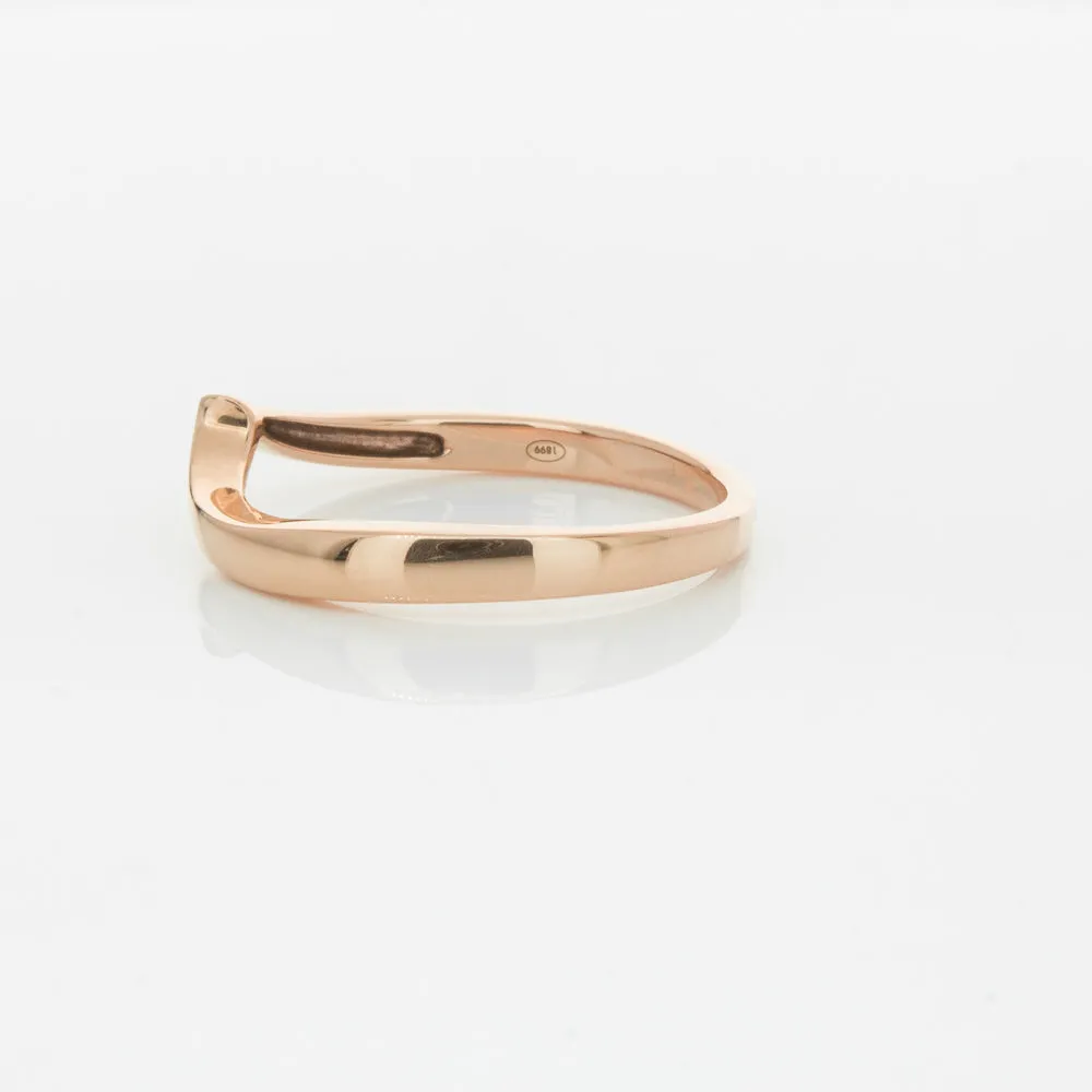 18ct Rose Gold Fitted Solstice Band
