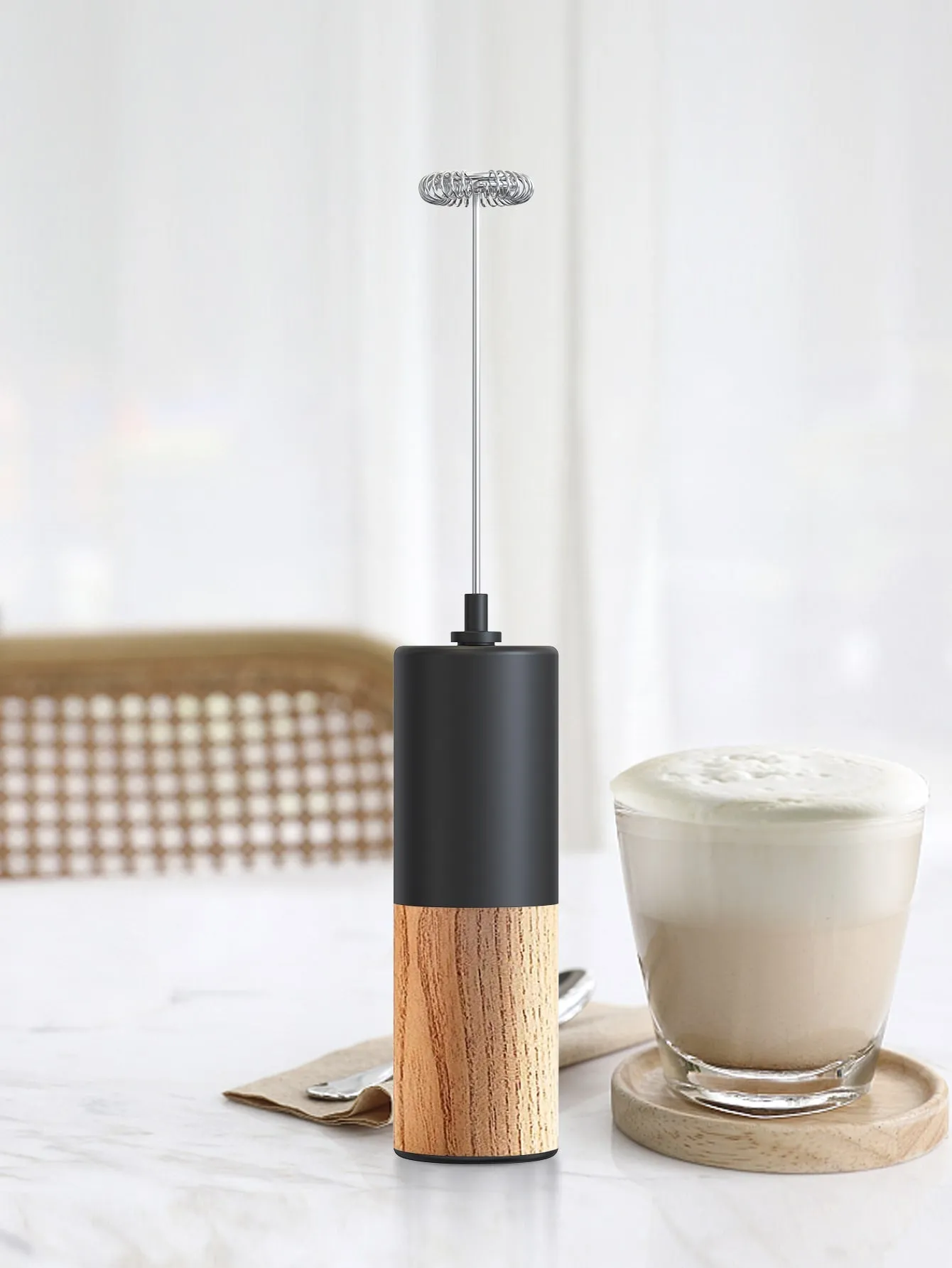 1pc Electric Milk Frother