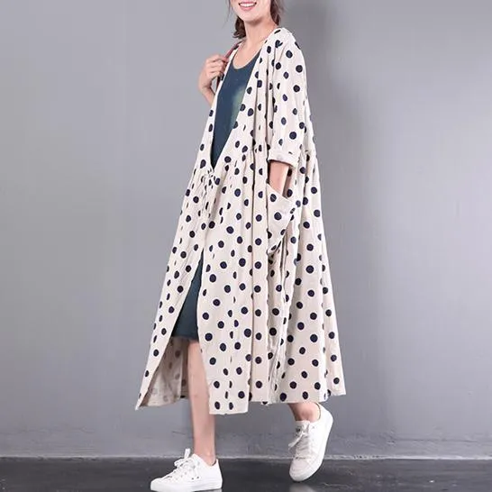 2021 new white stylish linen dresses plus size outwear long sleeve cardigans maxi dress