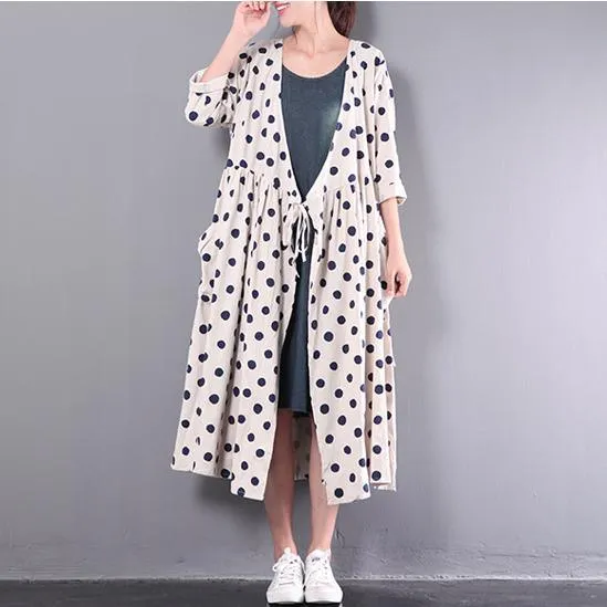 2021 new white stylish linen dresses plus size outwear long sleeve cardigans maxi dress