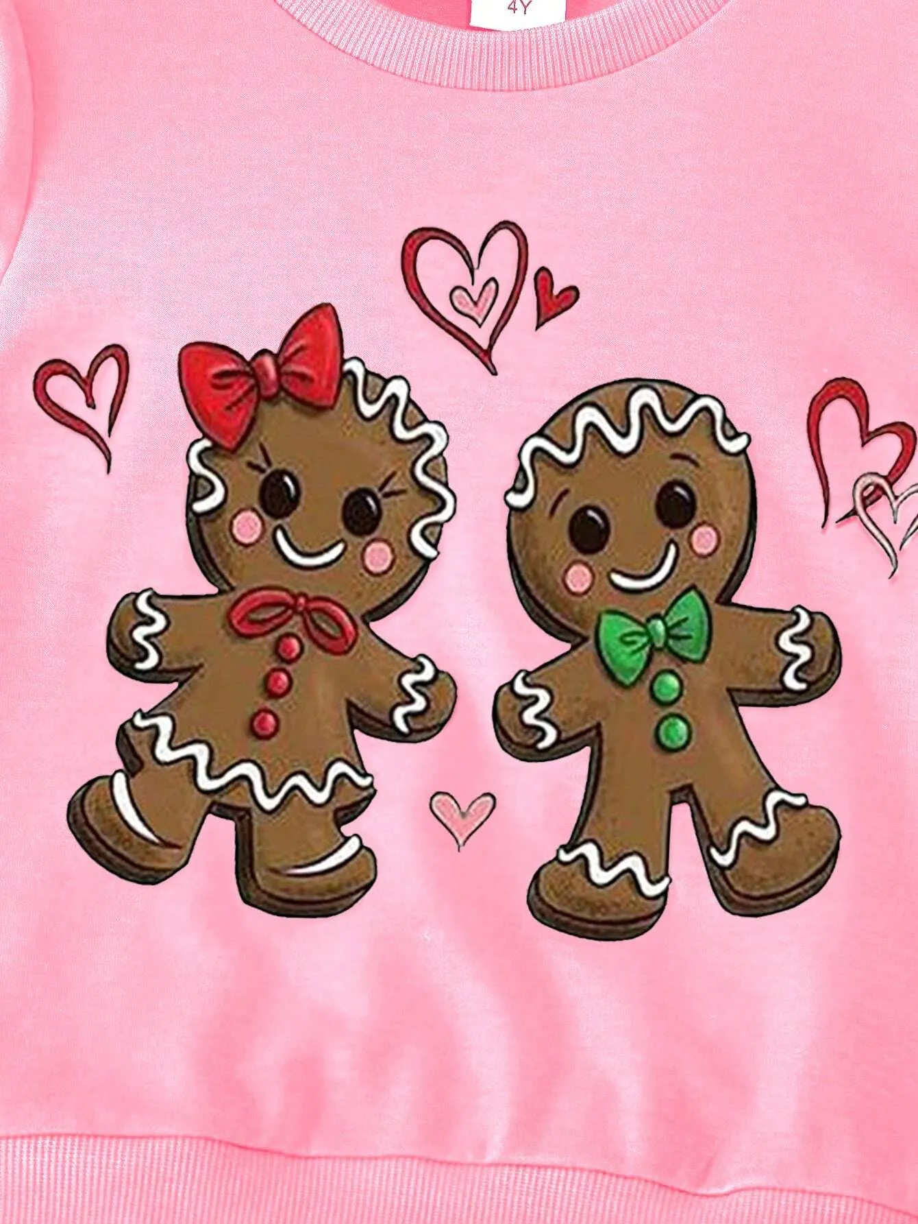 2pcs Christmas Outfit For Girls, Bear Print Long Sleeve Sweatshirt & Bell-Bottom Pants Set, Casual, Suitable For Autumn/Winter