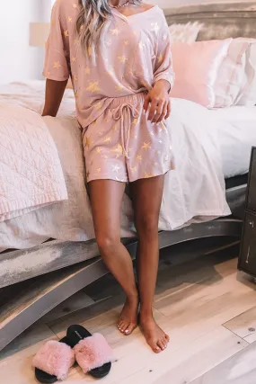 A Hint Of Stardust Shorts In Pink