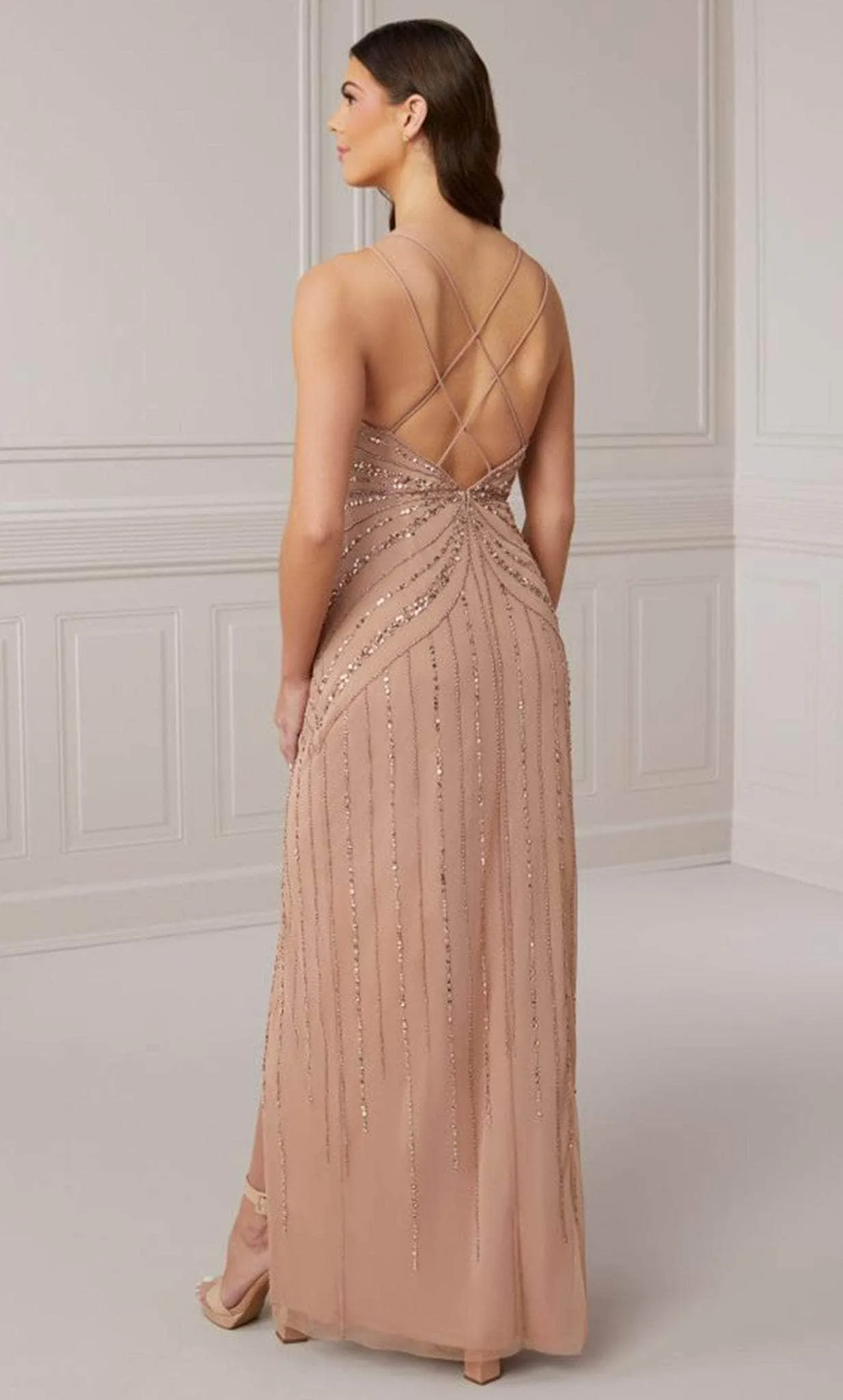 Adrianna Papell Platinum 40408 - Long Sheath Dress