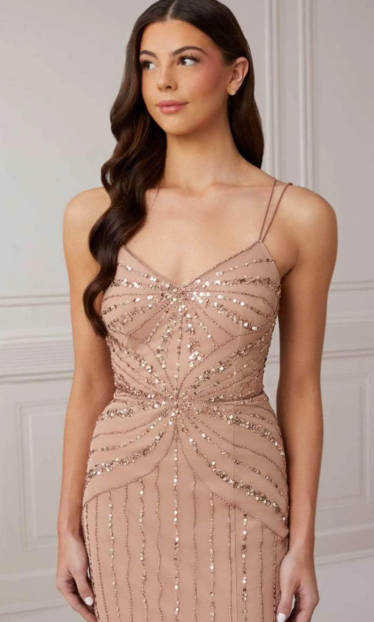 Adrianna Papell Platinum 40408 - Long Sheath Dress