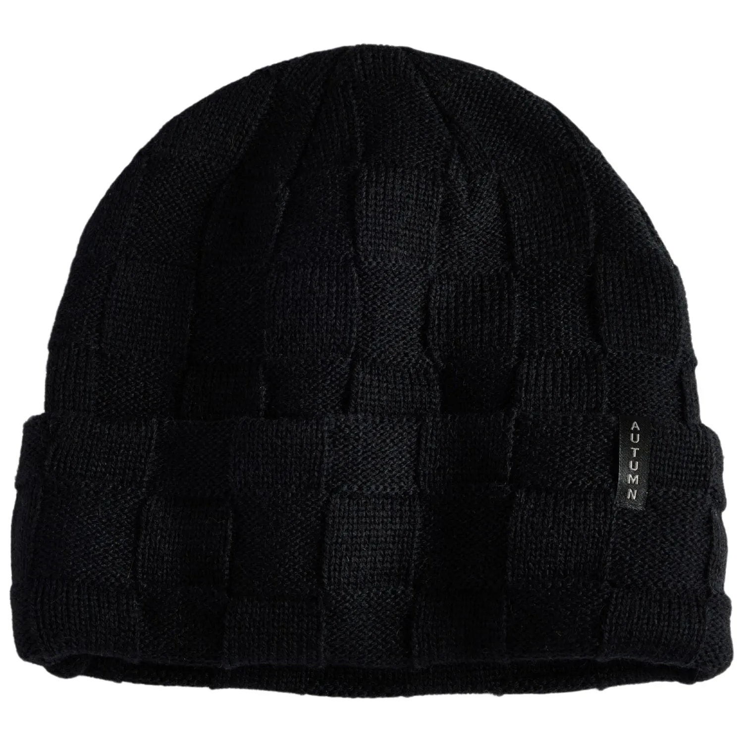 Autumn Wool Checker Knit Beanie 2025