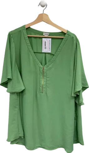 Avenue Green Flowy Top UK 22-24