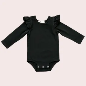 BLACK LONGSLEEVE FLUTTER