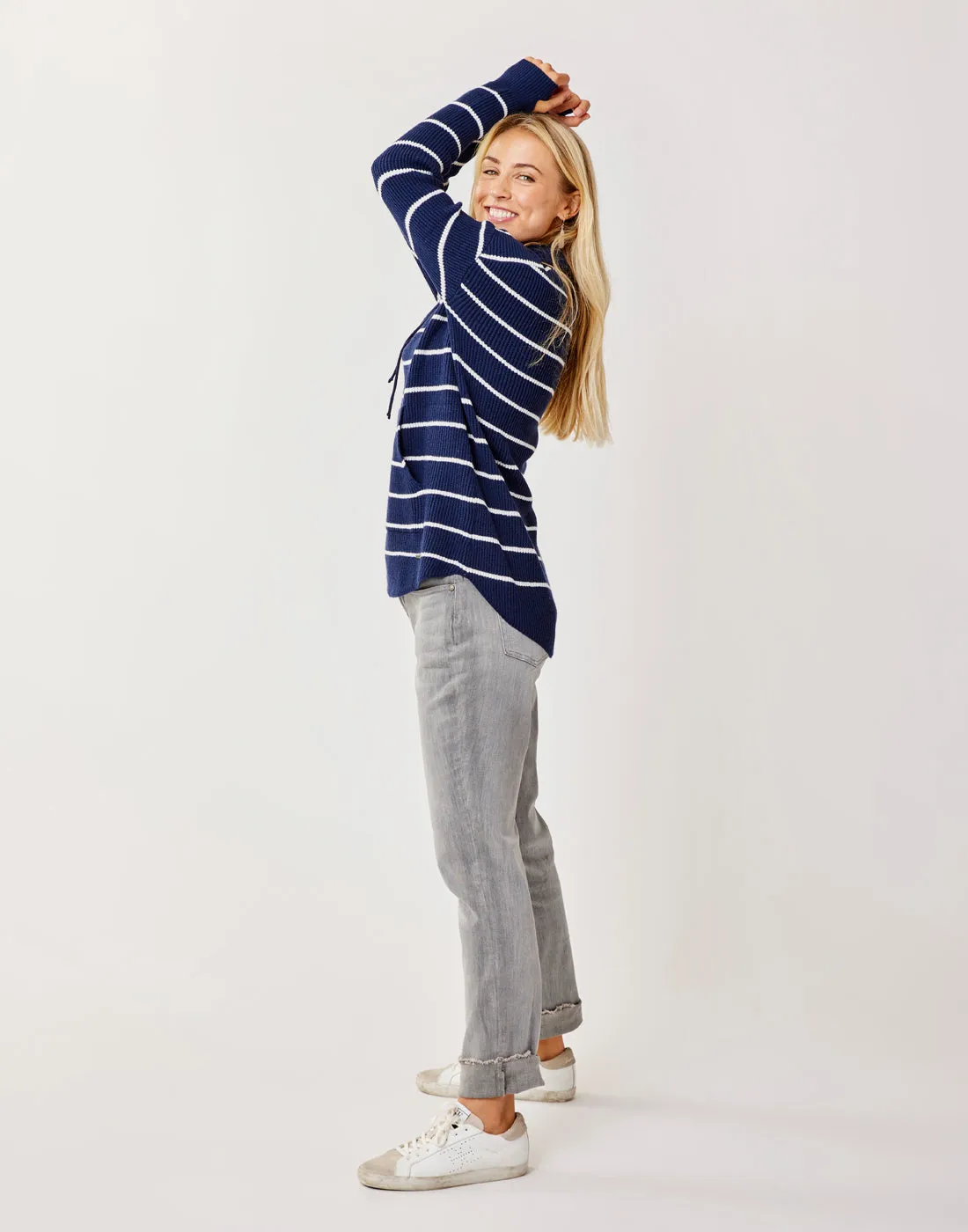 Carson Hi Rise Jean: Washed Grey