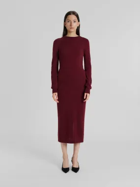 Cashmere dress "Hedvig" - Bordeaux