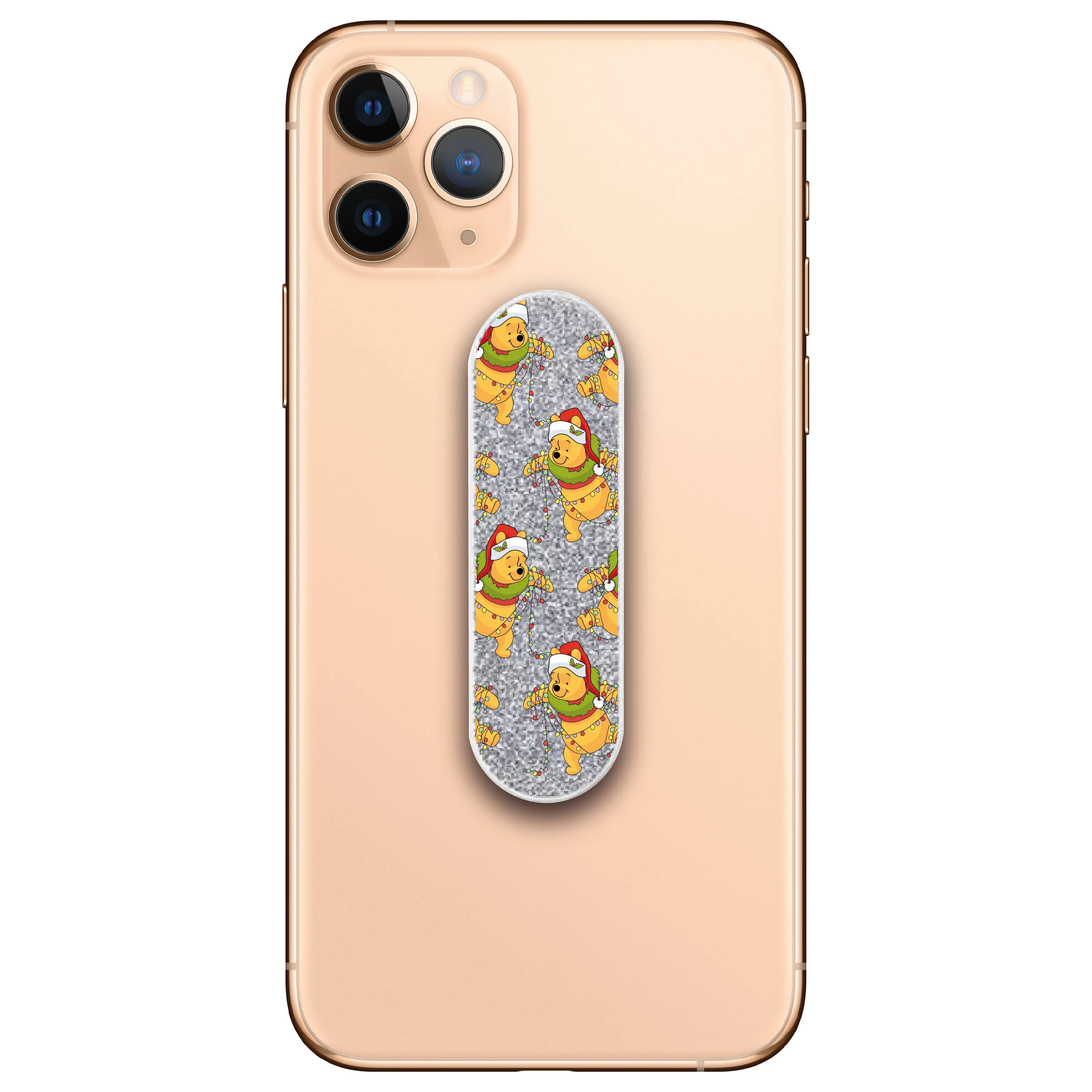 Christmas Winnie the Pooh Glitter Phone Loop