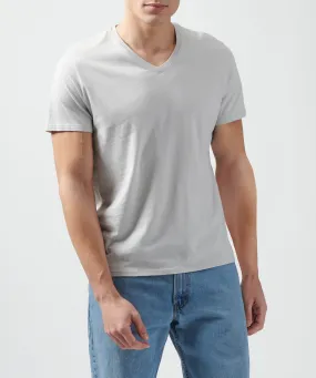 Classic Jersey V-Neck Tee - Grey