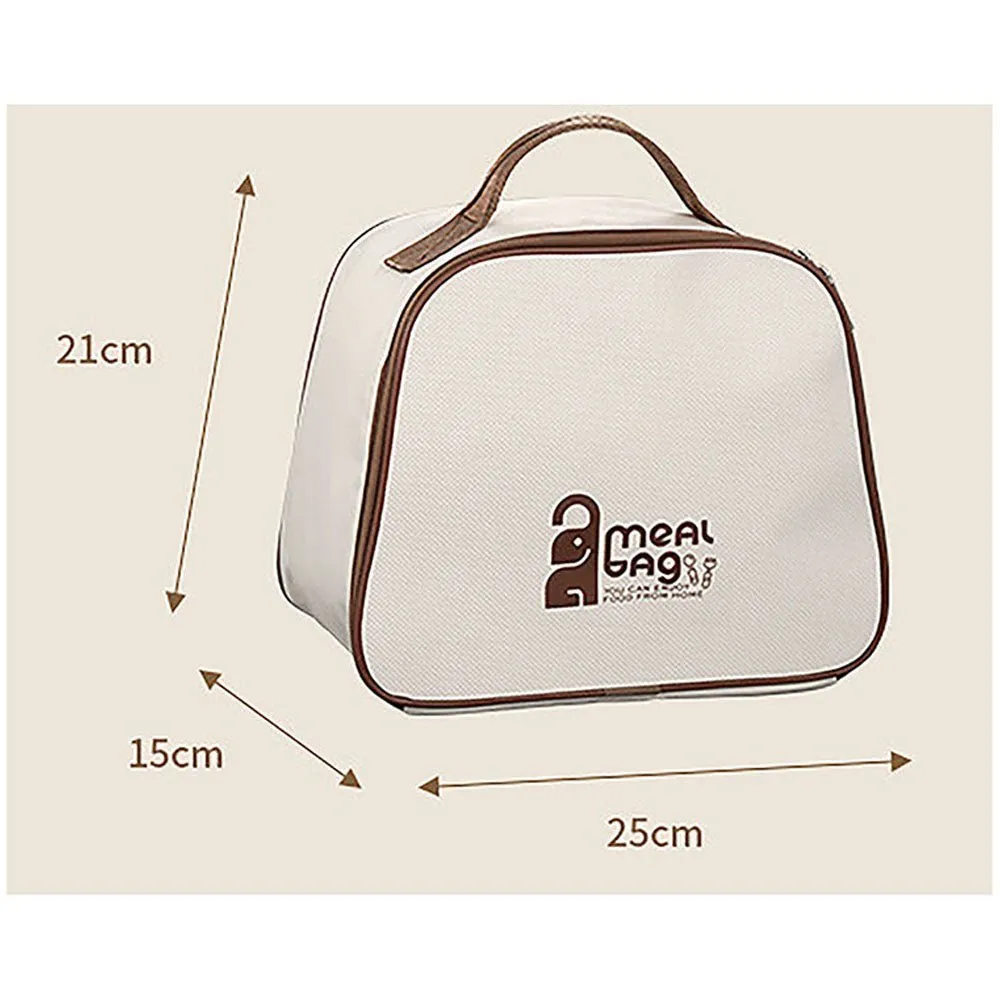Coffee color 2pcs Bento Stainless Steel Lunch Box Container set with Lunch Box
