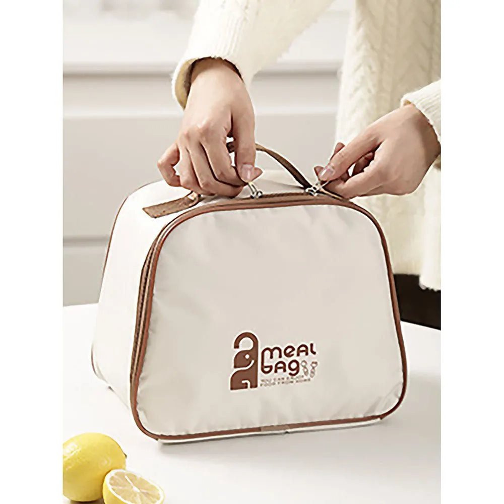Coffee color 2pcs Bento Stainless Steel Lunch Box Container set with Lunch Box