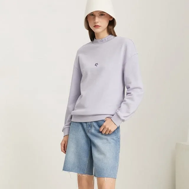 DressBetty - Autumn Casual Letter Embroidery Stand Collar Hoodies