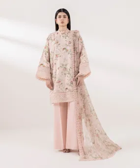Embroidered Chiffon Dupatta