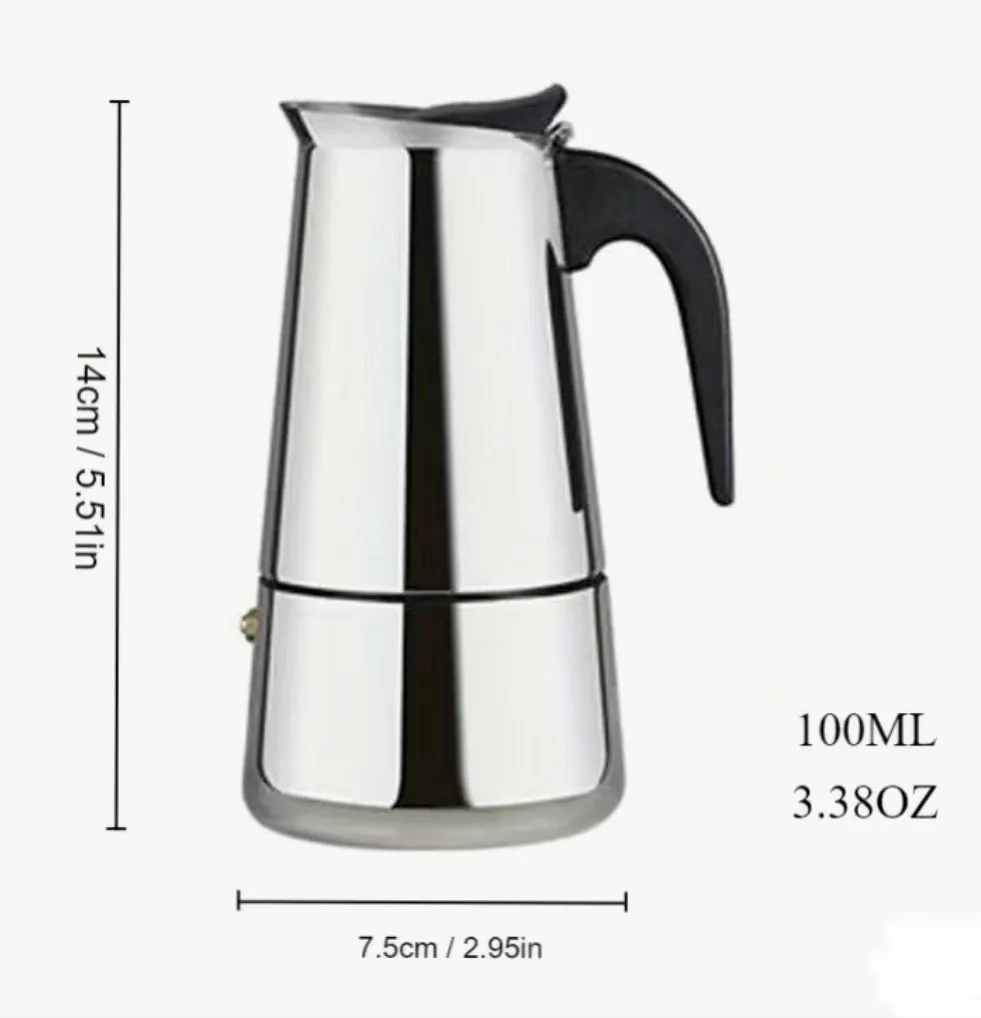 Espresso Maker Stainless Steel Moka Pot Italian Coffee Moka
