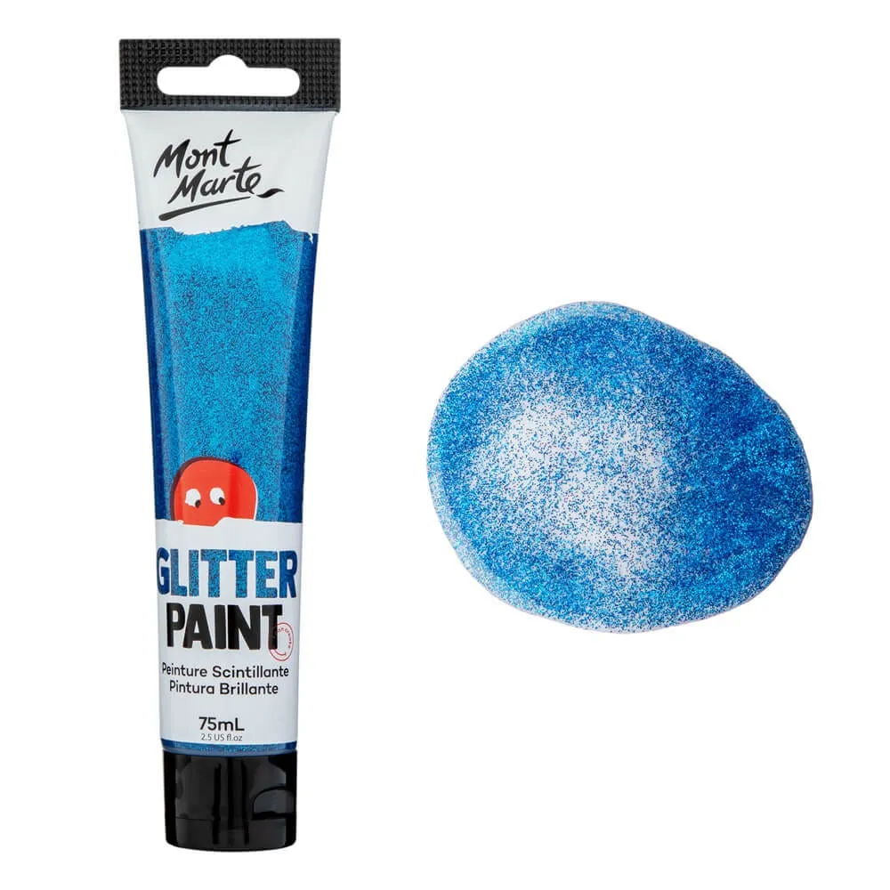 Glitter Paint 75ml (2.5 US fl.oz) - Dark Blue