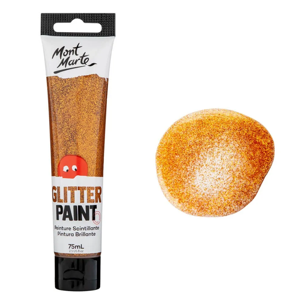 Glitter Paint 75ml (2.5 US fl.oz) - Orange