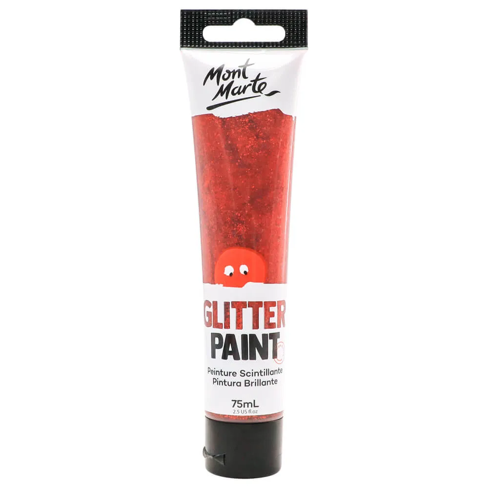 Glitter Paint 75ml (2.5 US fl.oz) - Red