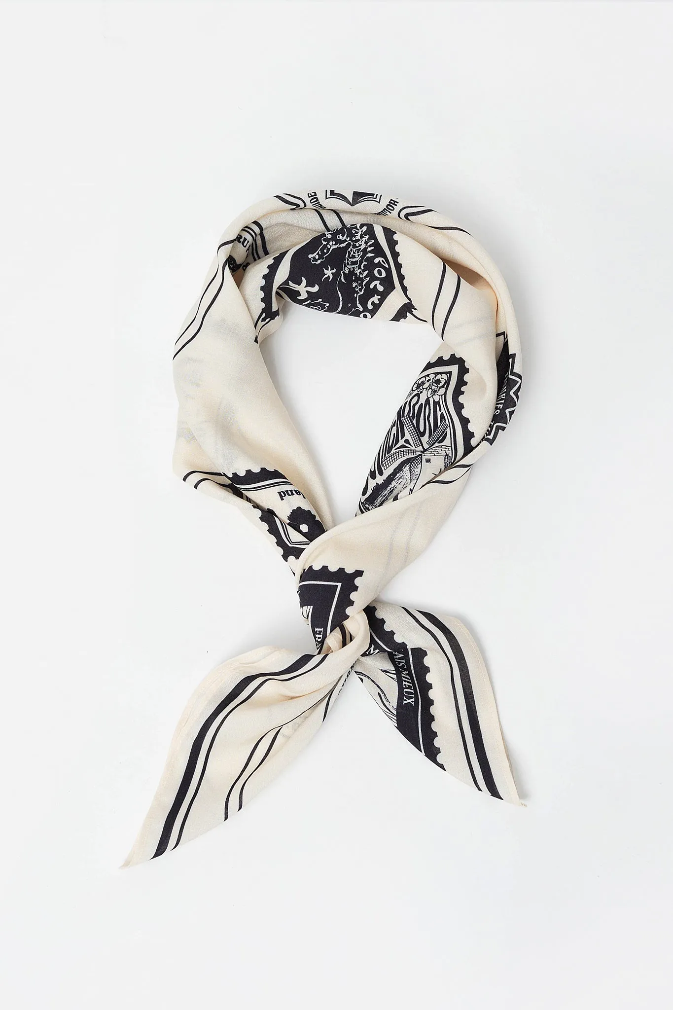 Holiday Scarf Pearl/Jet