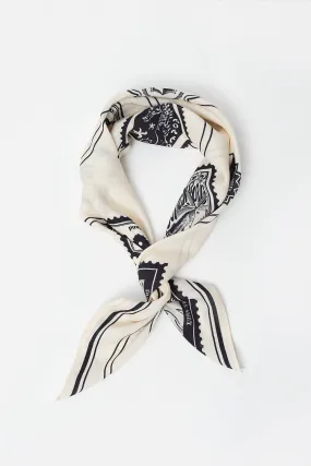 Holiday Scarf Pearl/Jet