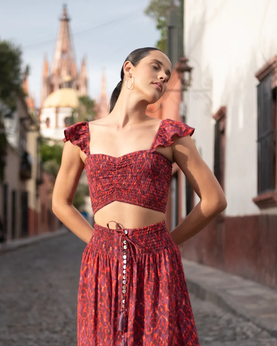 Hollie Crop Top Naturals