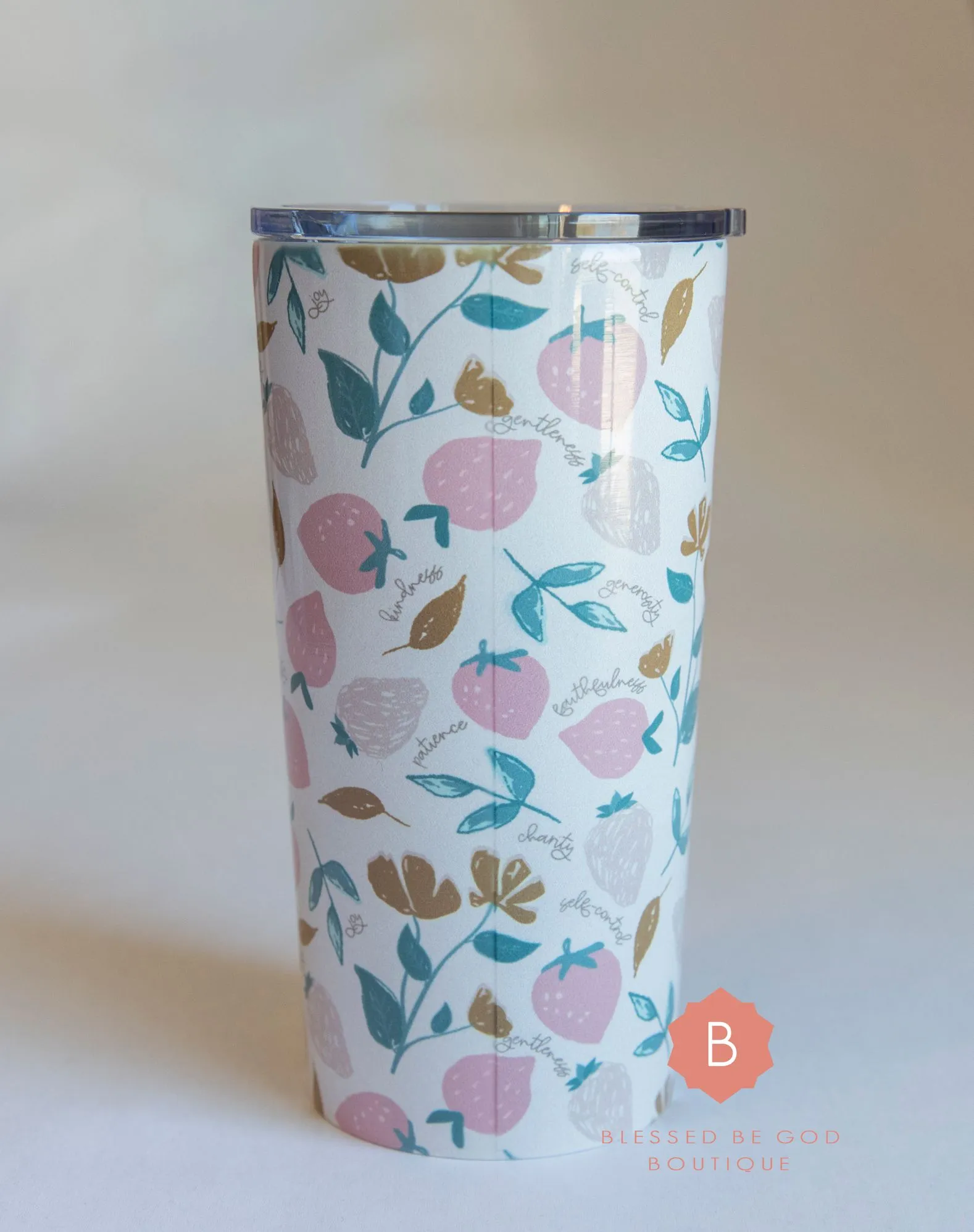Holy Spirit Fruits Catholic tumbler