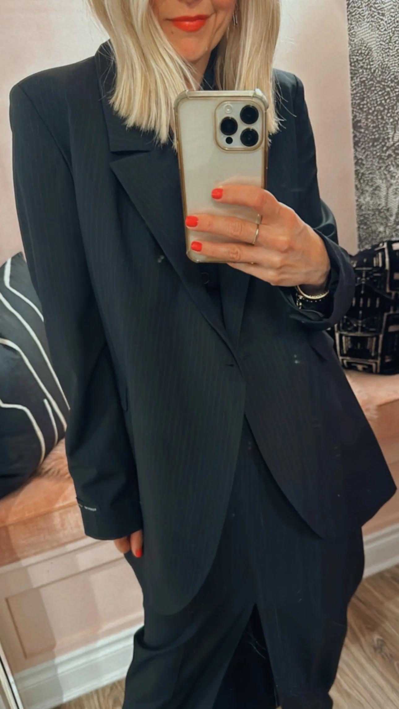 'Lilith' Pinstripe Blazer