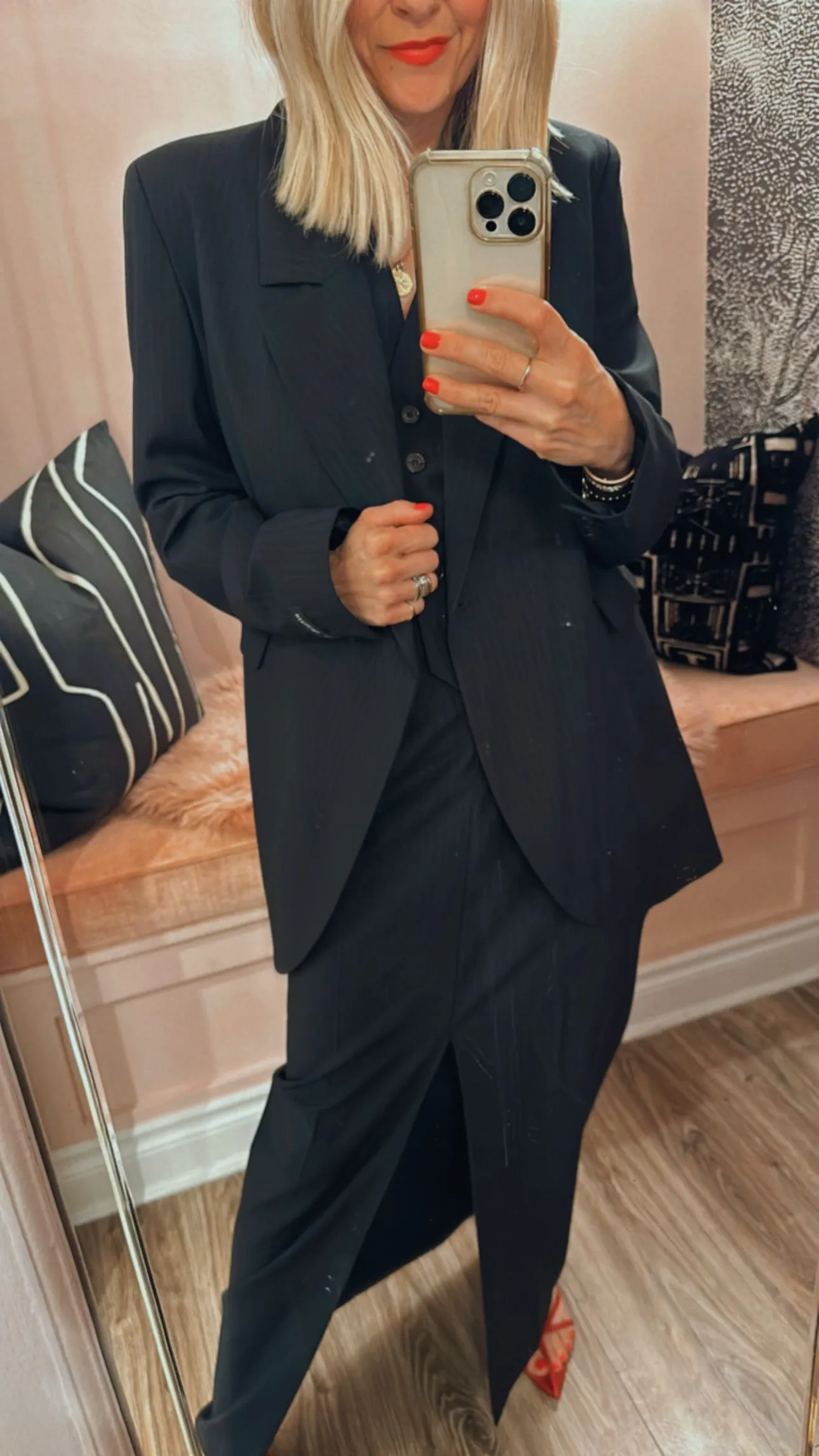 'Lilith' Pinstripe Blazer