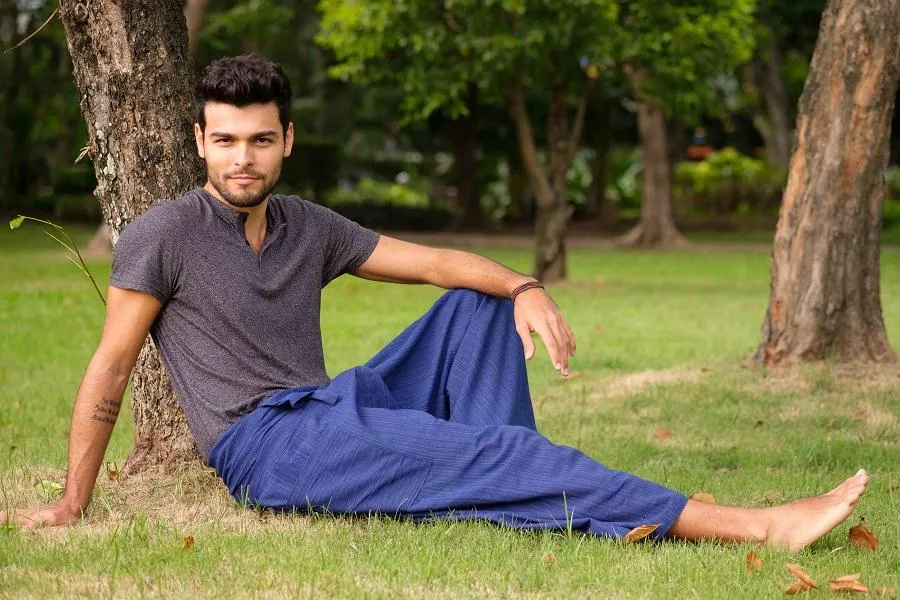 Men's Royal Blue Fisherman Pants
