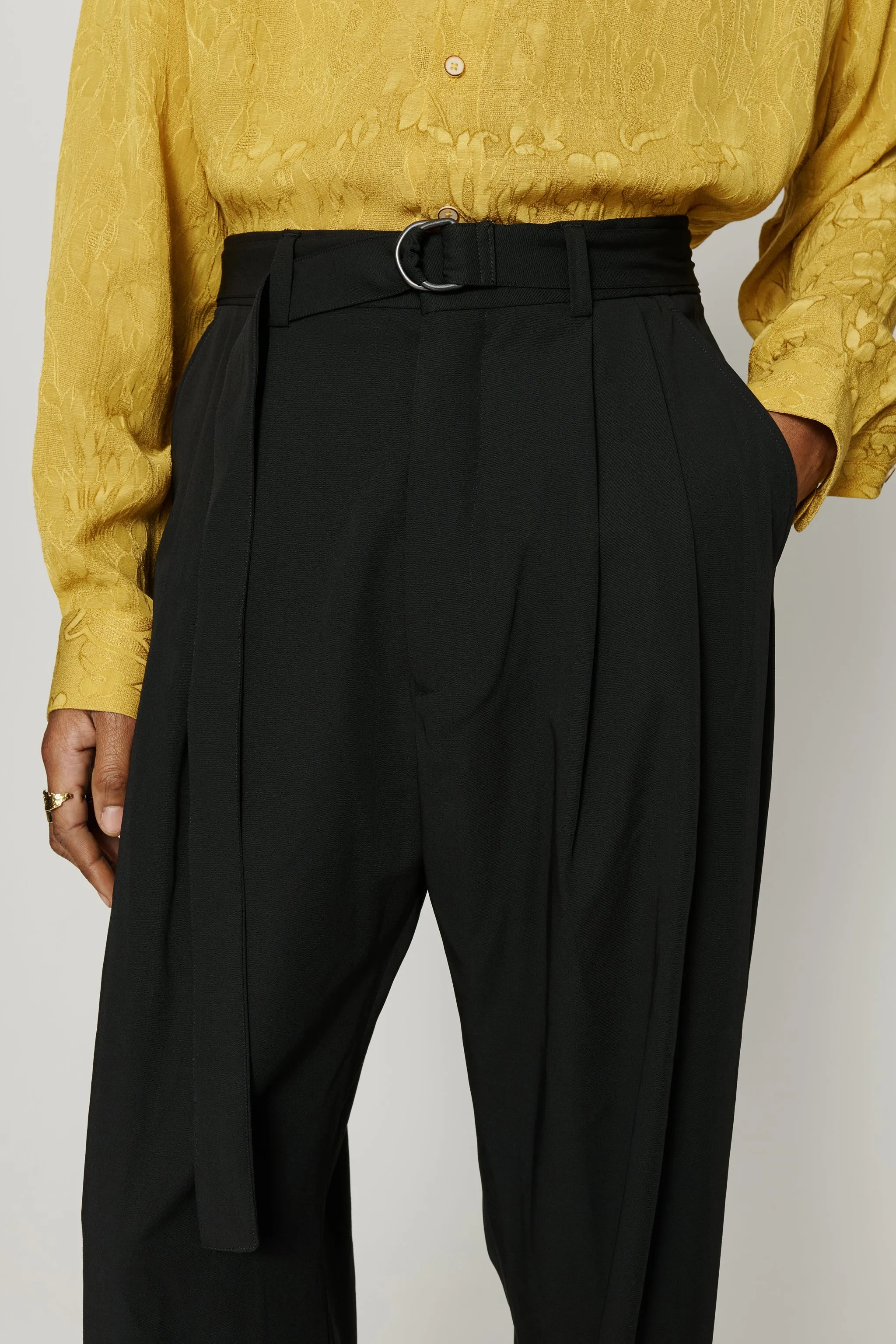 Omari Double Pleated Trousers