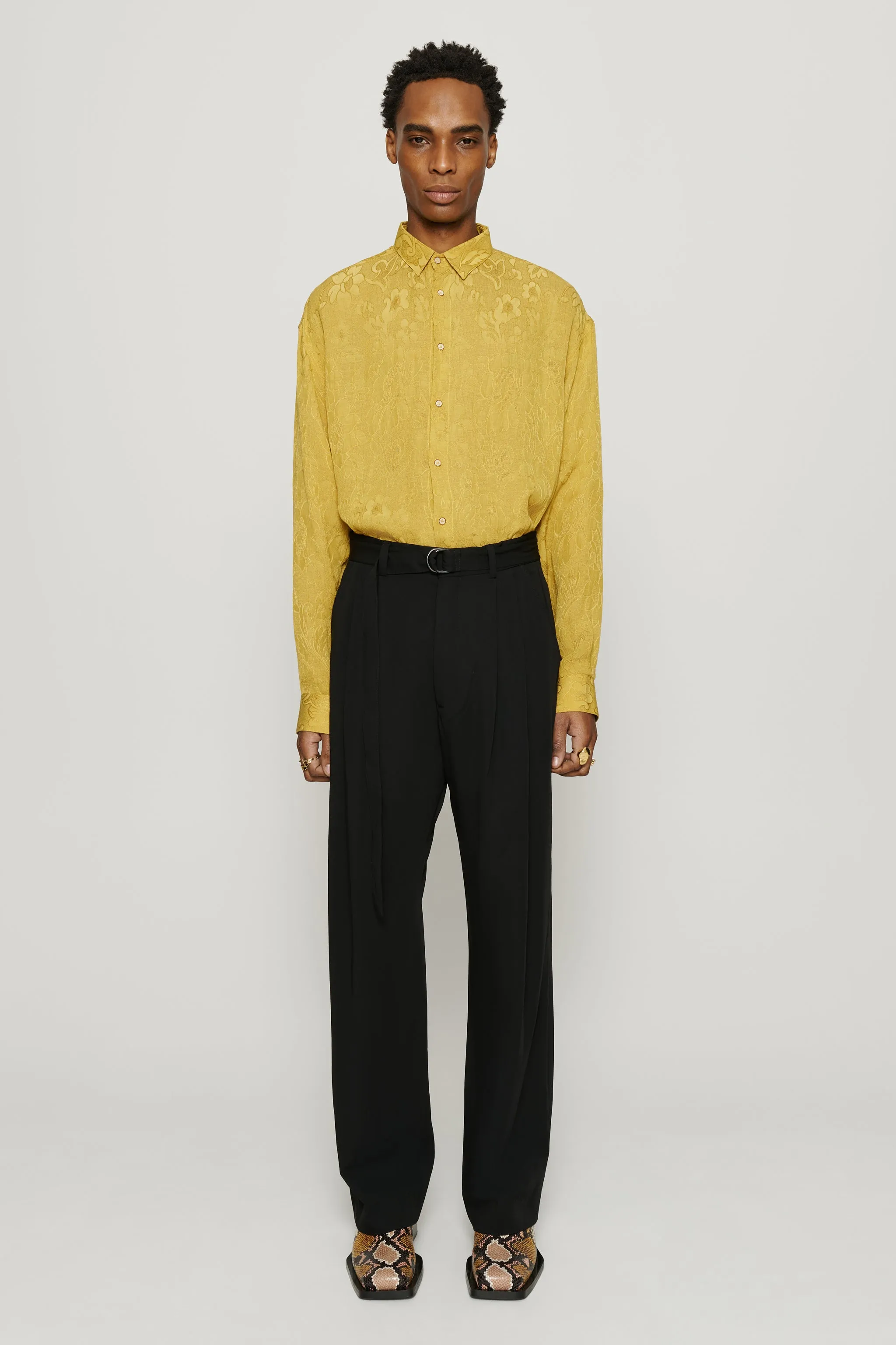 Omari Double Pleated Trousers