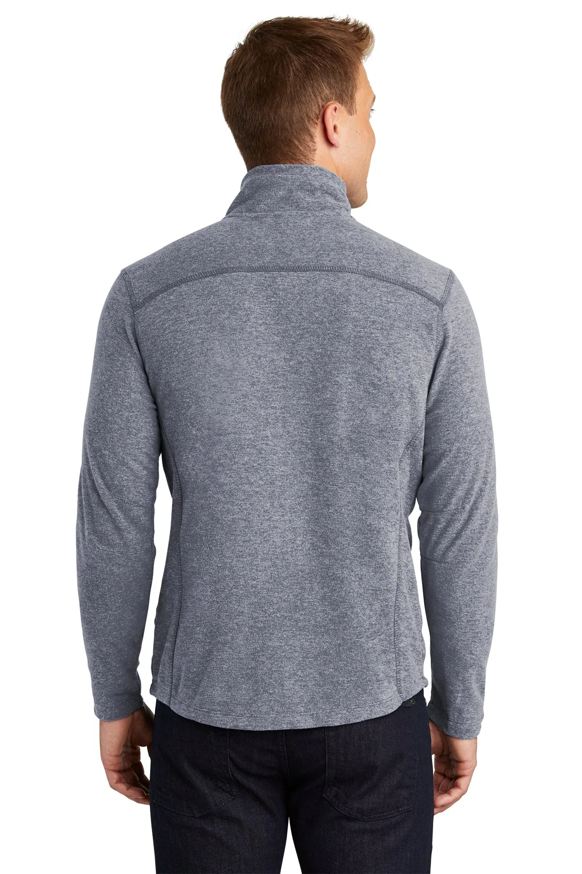 Port Authority® F235 Heather Microfleece Full-Zip Jacket